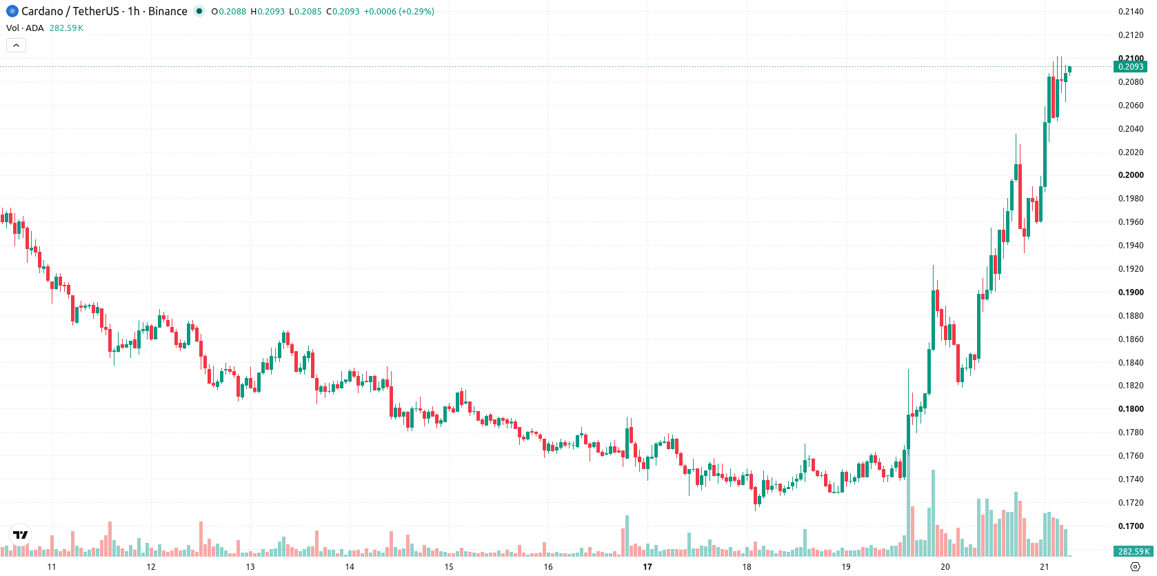 Cardano asset chart