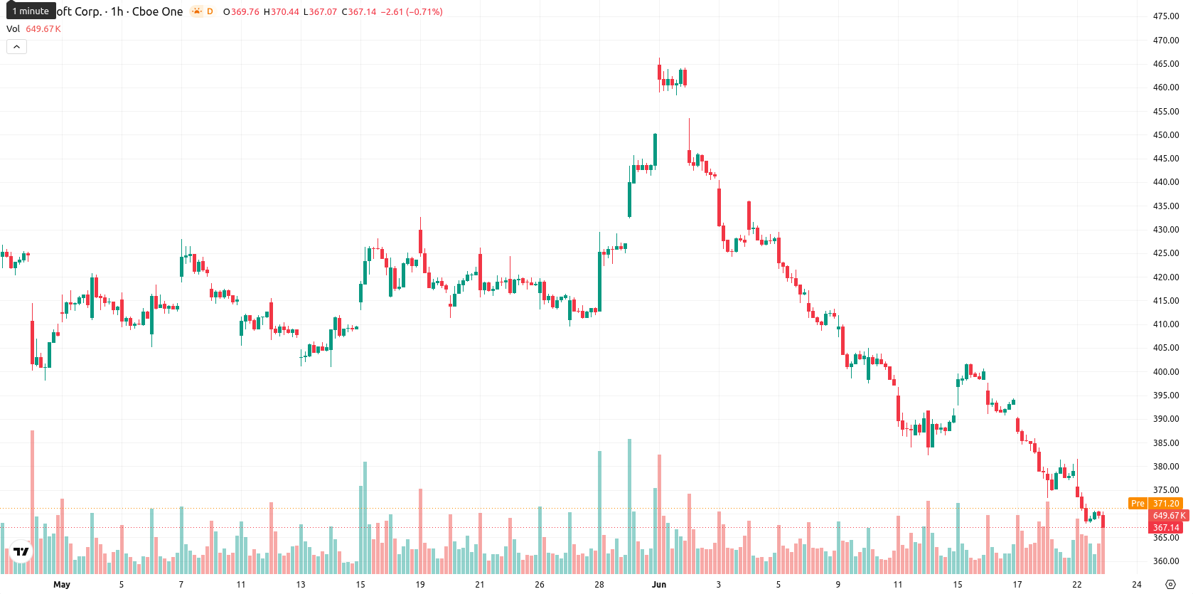 Microsoft Corp asset chart