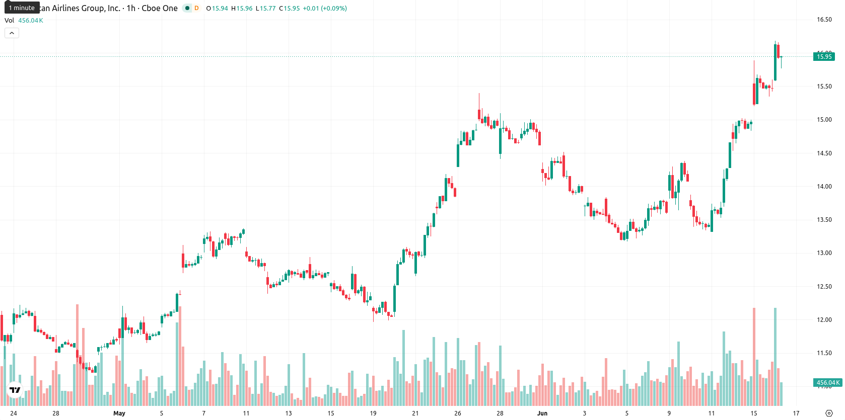 American Airlines Group Inc. asset chart