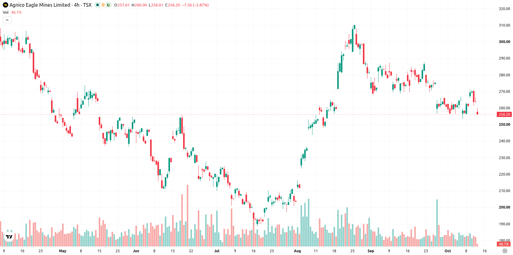 Agnico Eagle Mines Limited asset chart