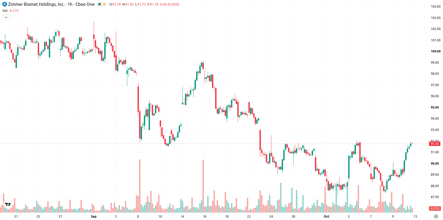 Zimmer Biomet Holdings Inc asset chart