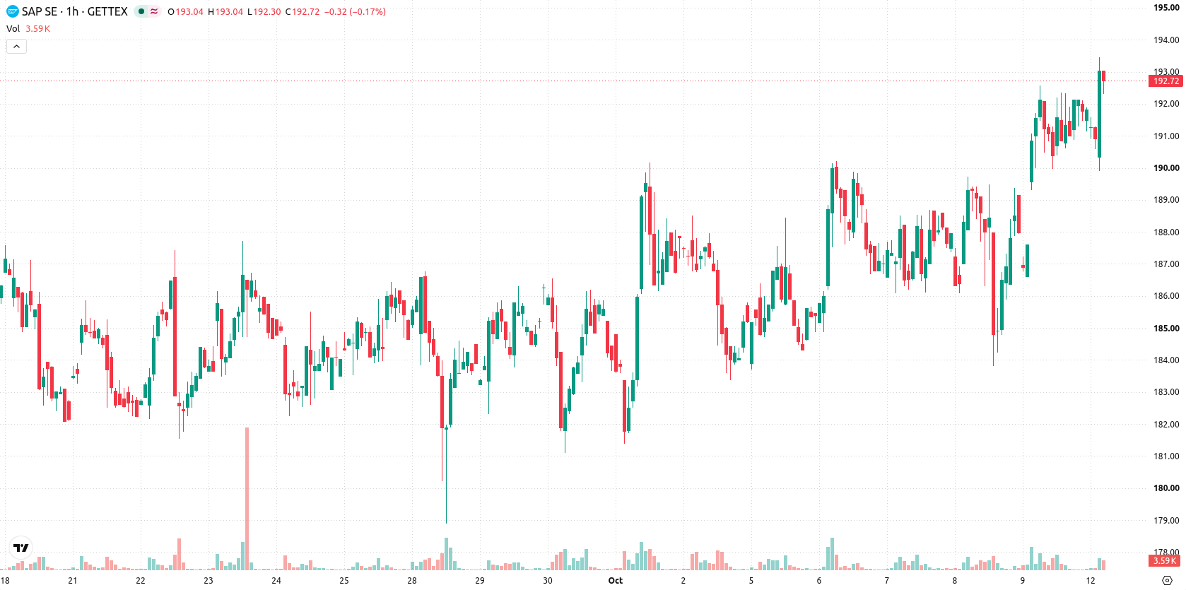 SAP SE asset chart