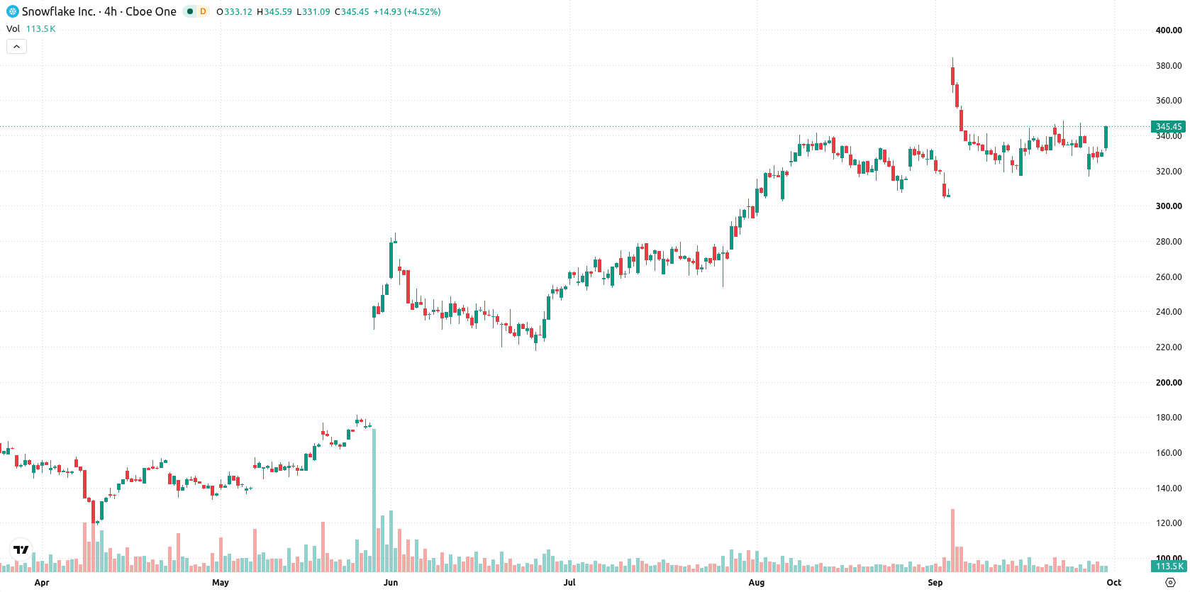 Snowflake Inc. asset chart