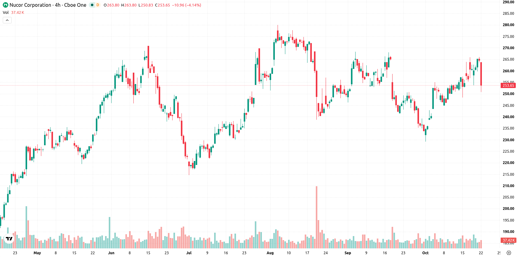 Nucor Corp asset chart