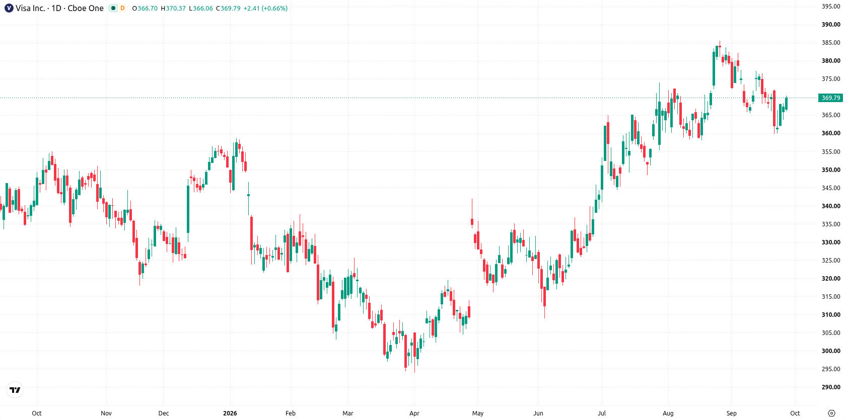 Visa Inc. asset chart