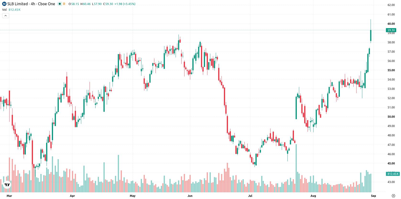 Schlumberger asset chart