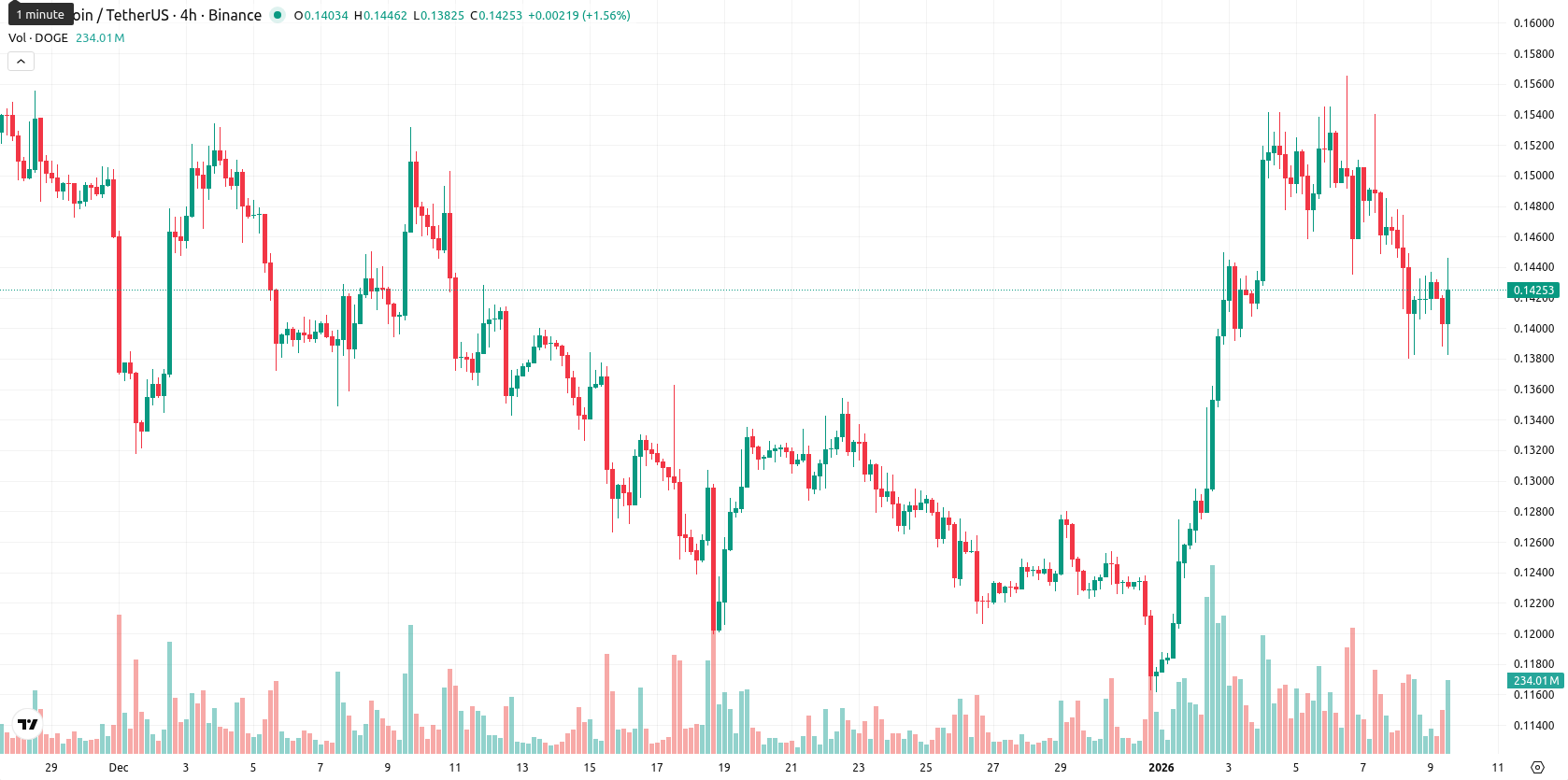 Dogecoin asset chart