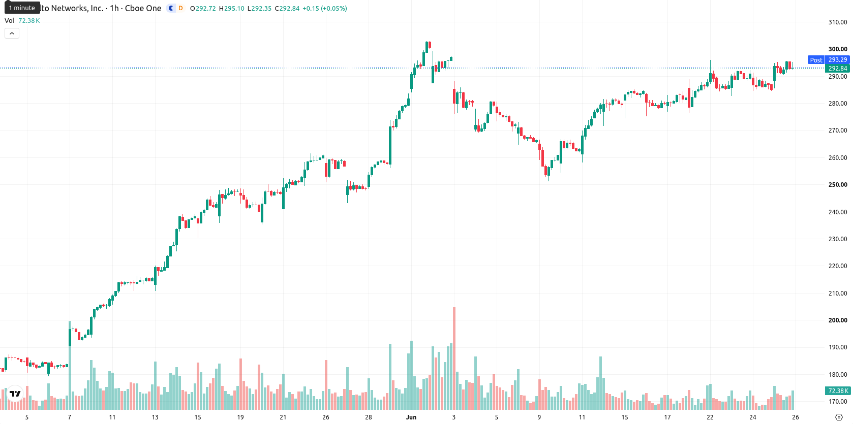 Palo Alto Networks Inc. asset chart
