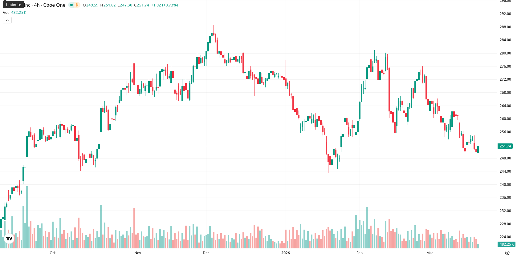 Apple Inc. asset chart