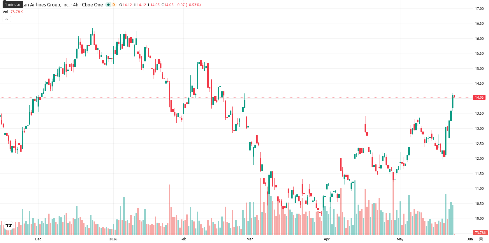 American Airlines Group Inc. asset chart
