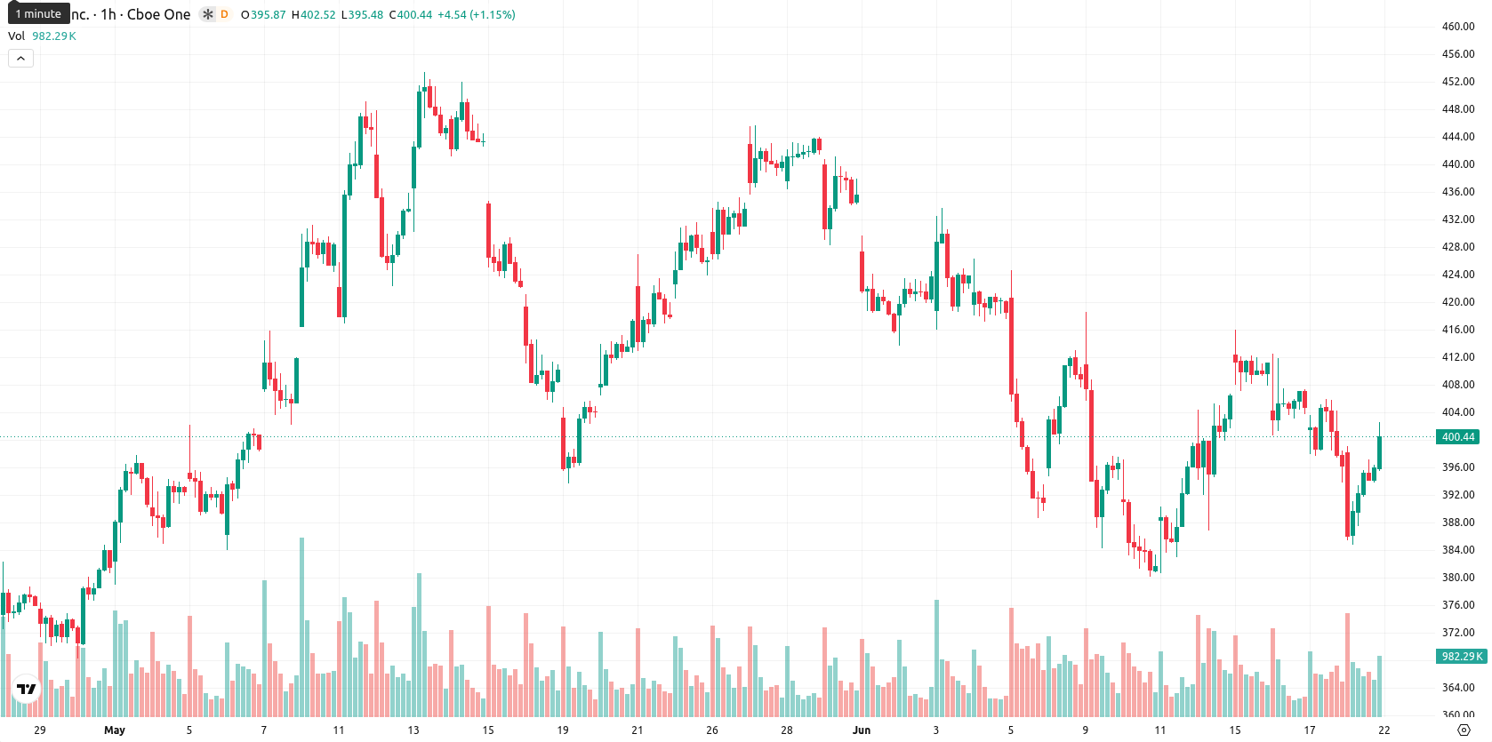 Tesla Inc. asset chart