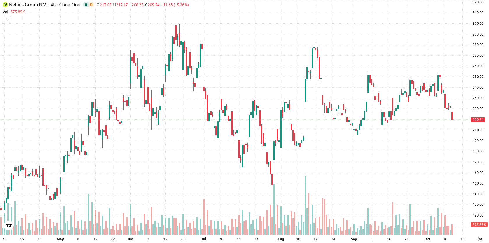 Nebius Group N.V. asset chart