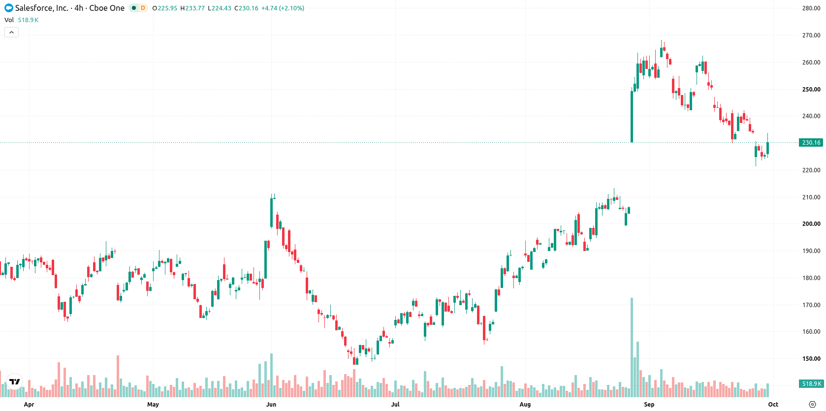 Salesforce, Inc. asset chart