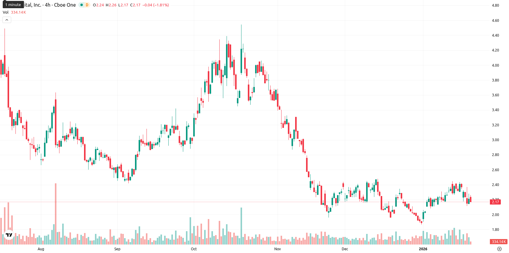Bit Digital Inc. asset chart