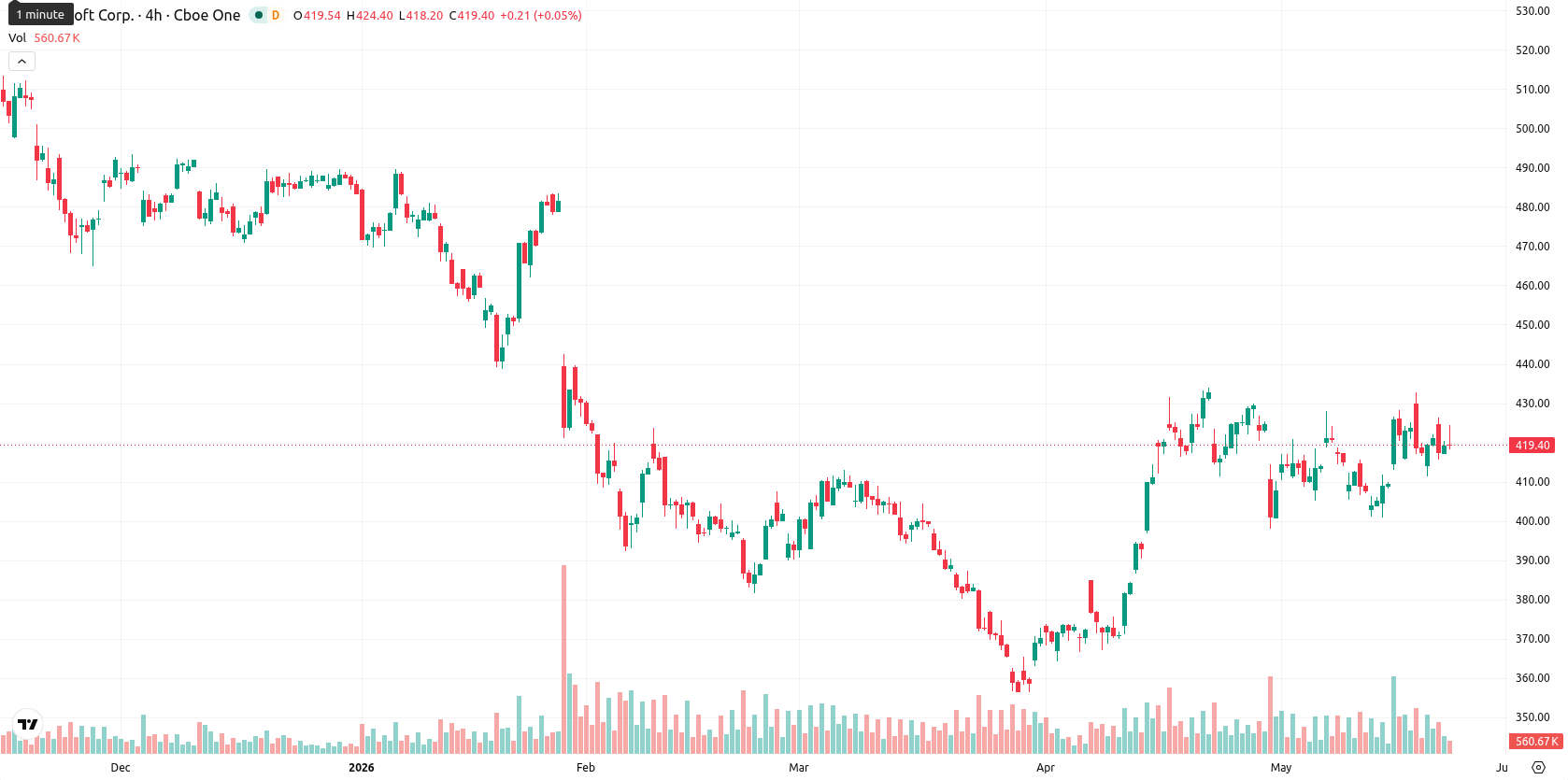 Microsoft Corp asset chart