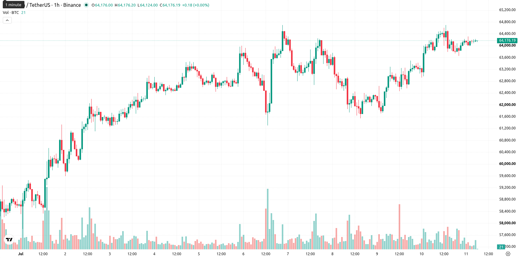 Bitcoin asset chart