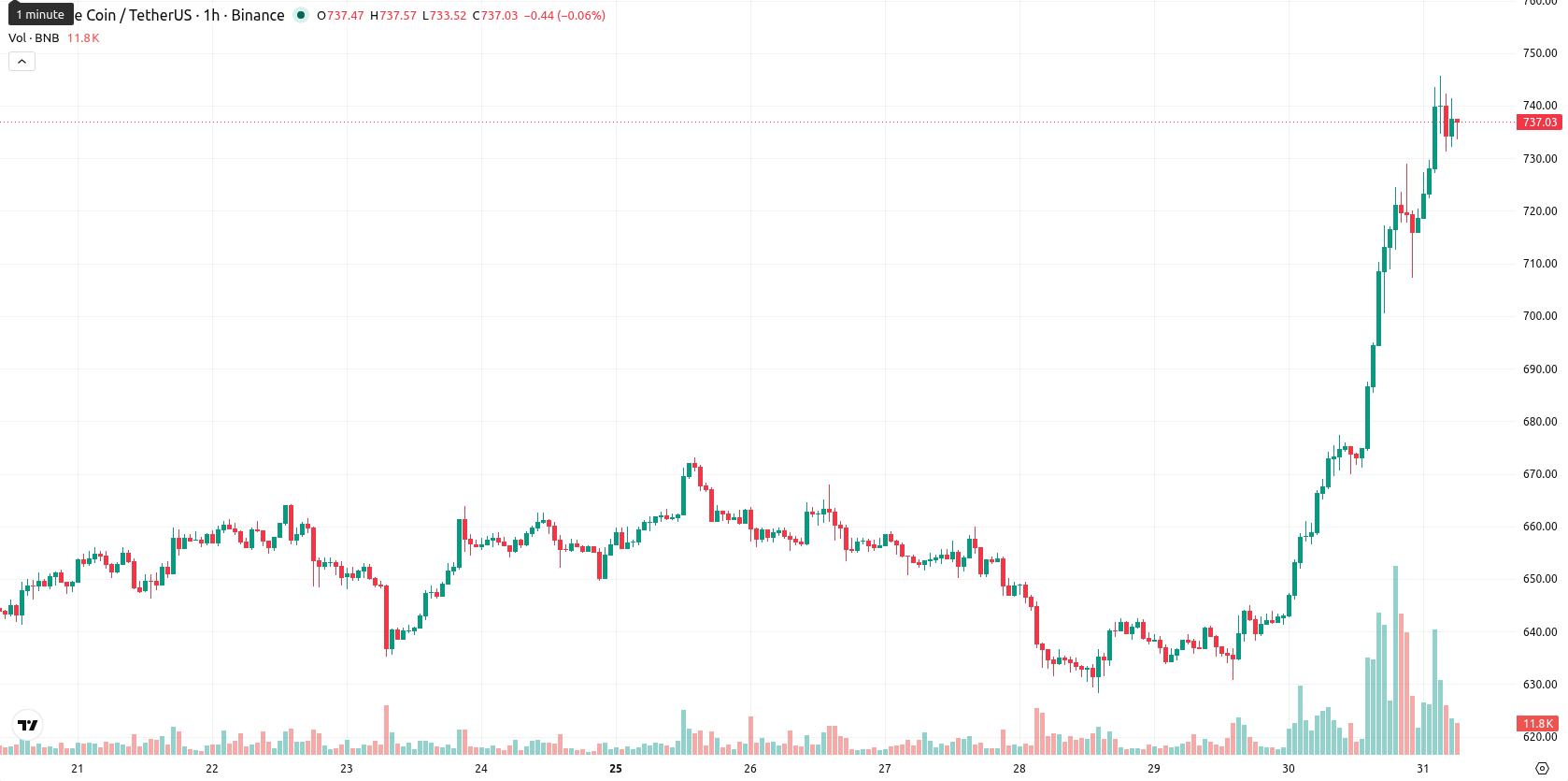 Binance Coin asset chart