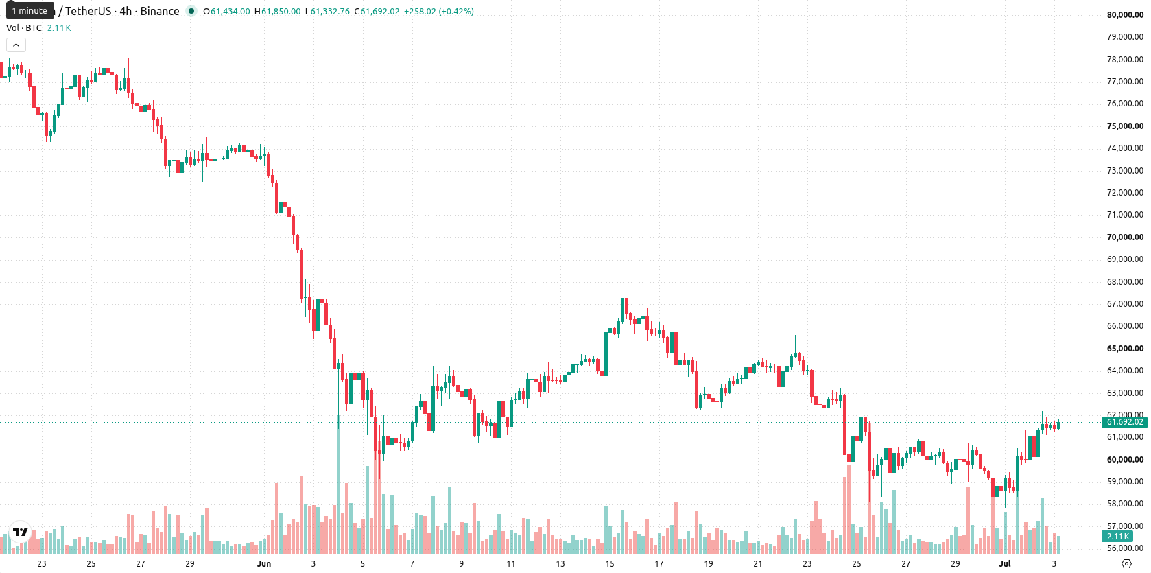 Bitcoin asset chart