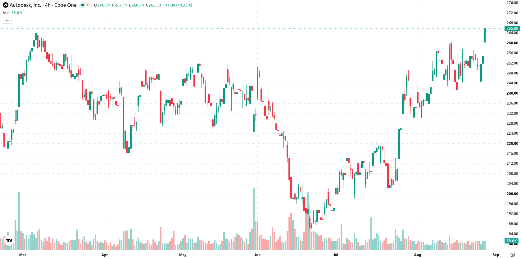 Autodesk Inc asset chart
