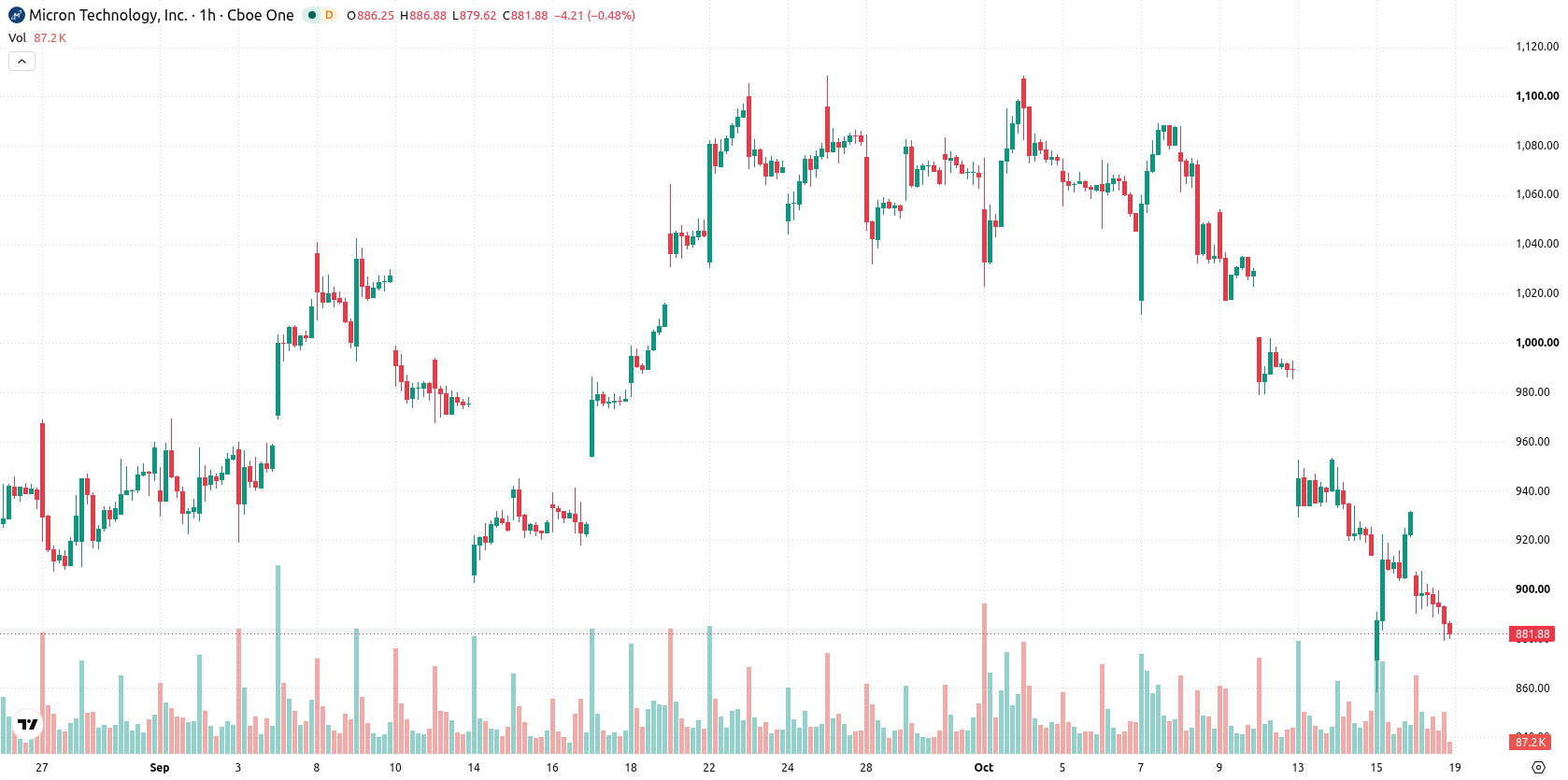 Micron Technology asset chart