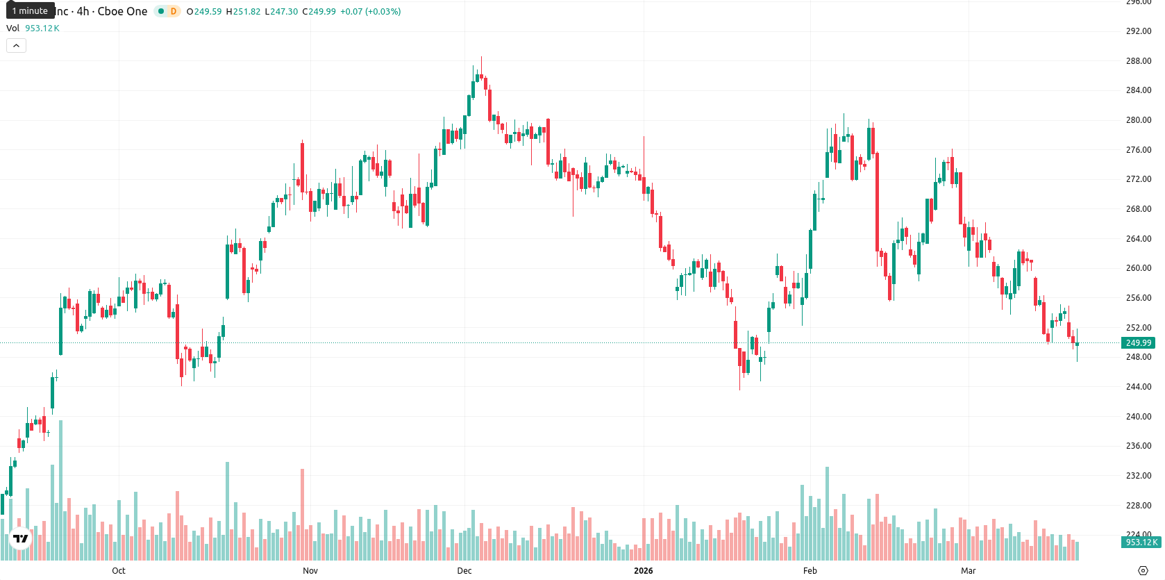 Apple Inc. asset chart