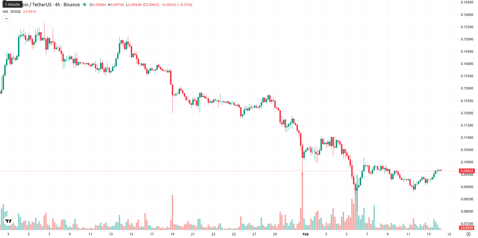 Dogecoin asset chart