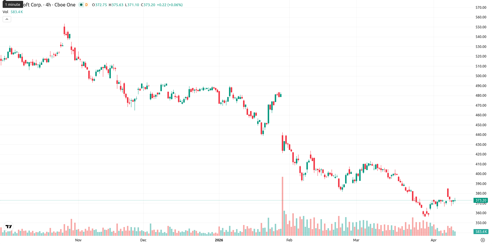 Microsoft Corp asset chart