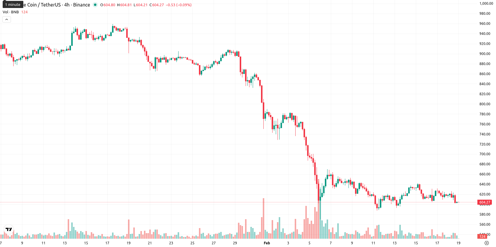 Binance Coin asset chart