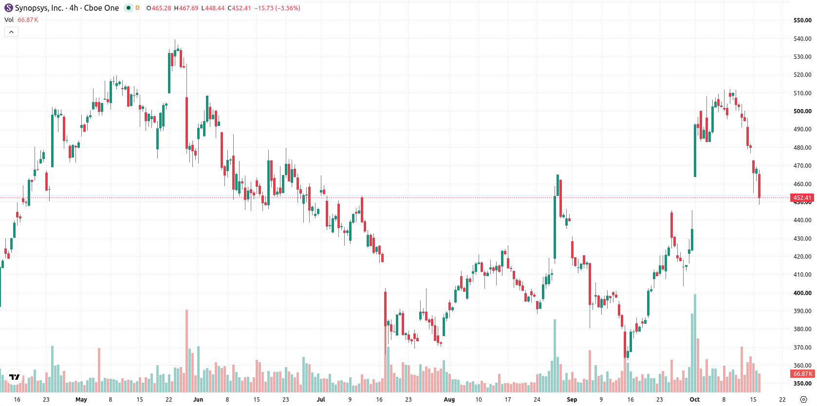 Synopsys asset chart