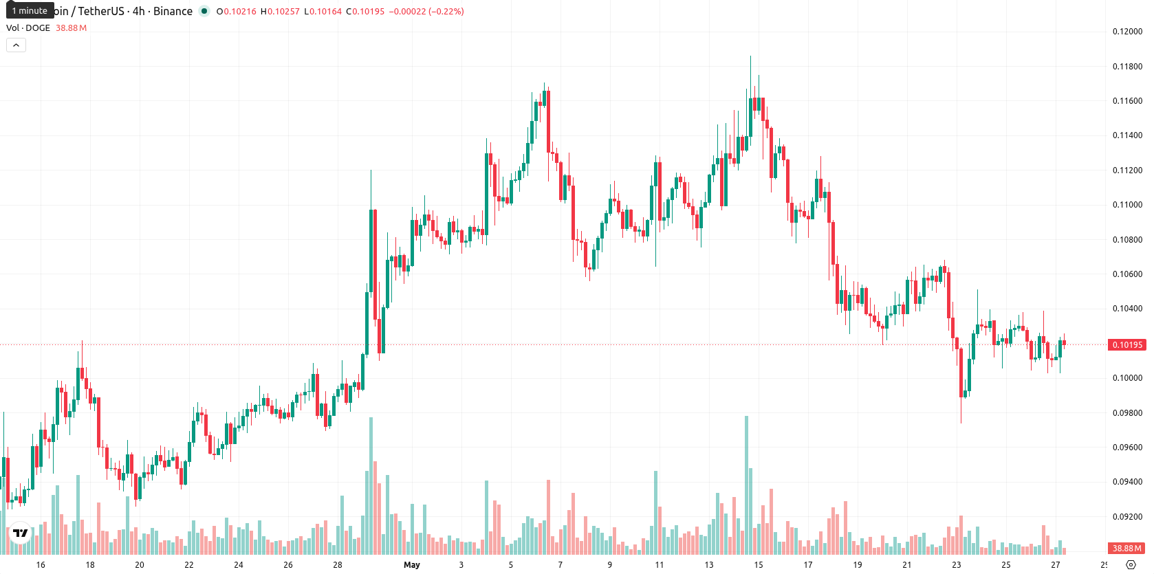 Dogecoin asset chart