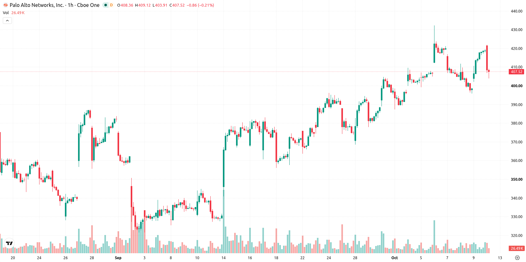 Palo Alto Networks Inc. asset chart
