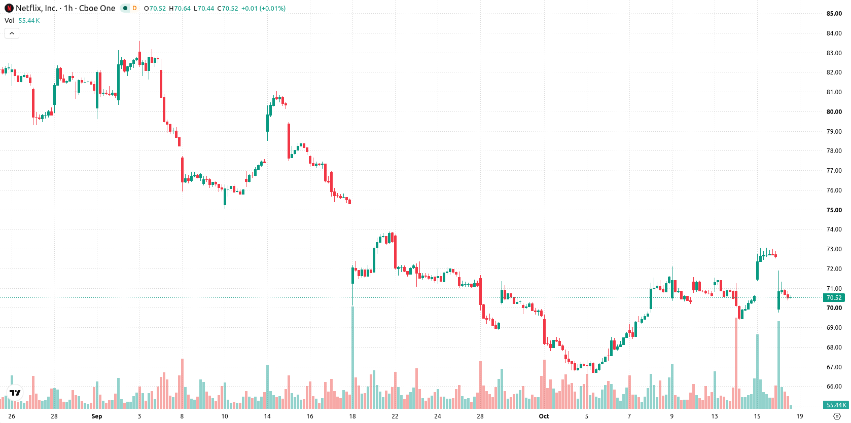Netflix Inc asset chart