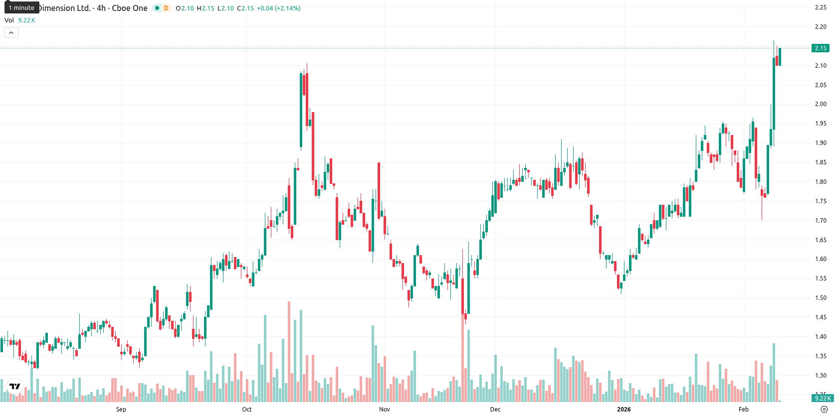 Nano Dimension Ltd. asset chart