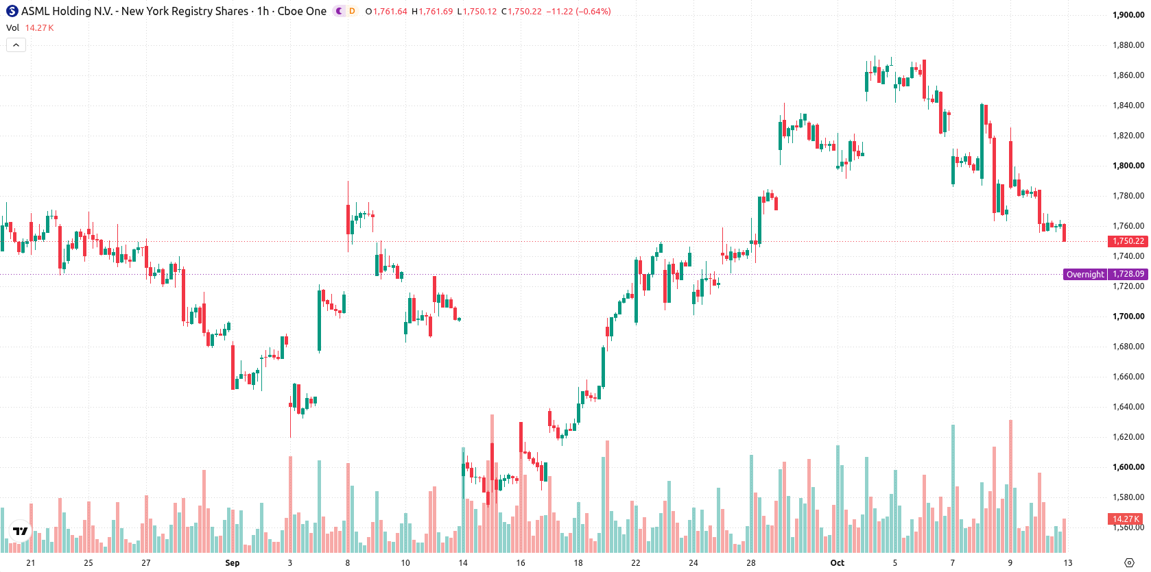 ASML Holding N.V. asset chart