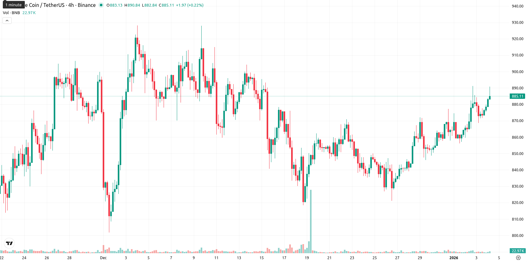 Binance Coin asset chart