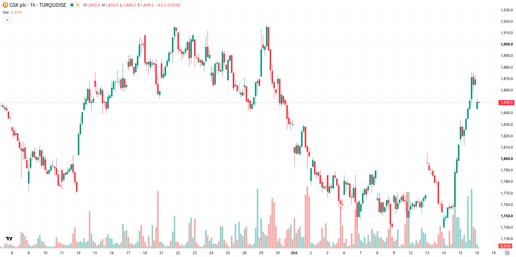 GlaxoSmithKline asset chart