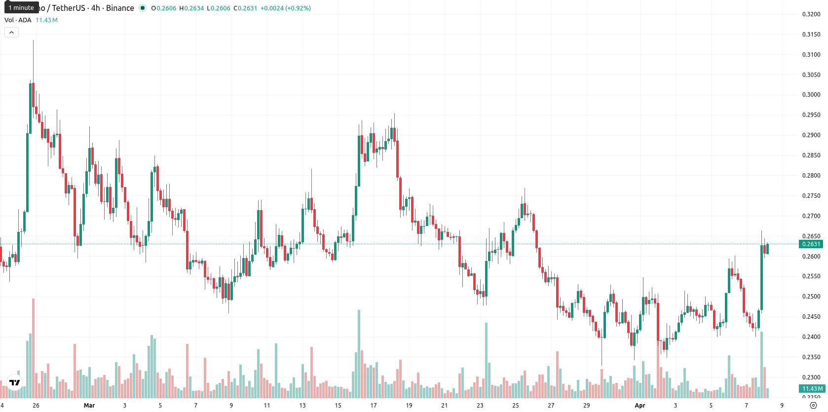 Cardano asset chart