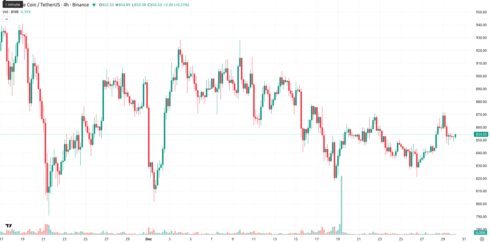 Binance Coin asset chart