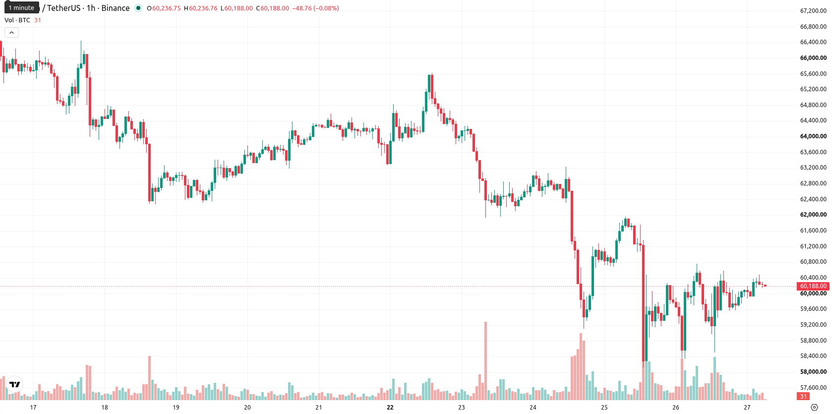 Bitcoin asset chart