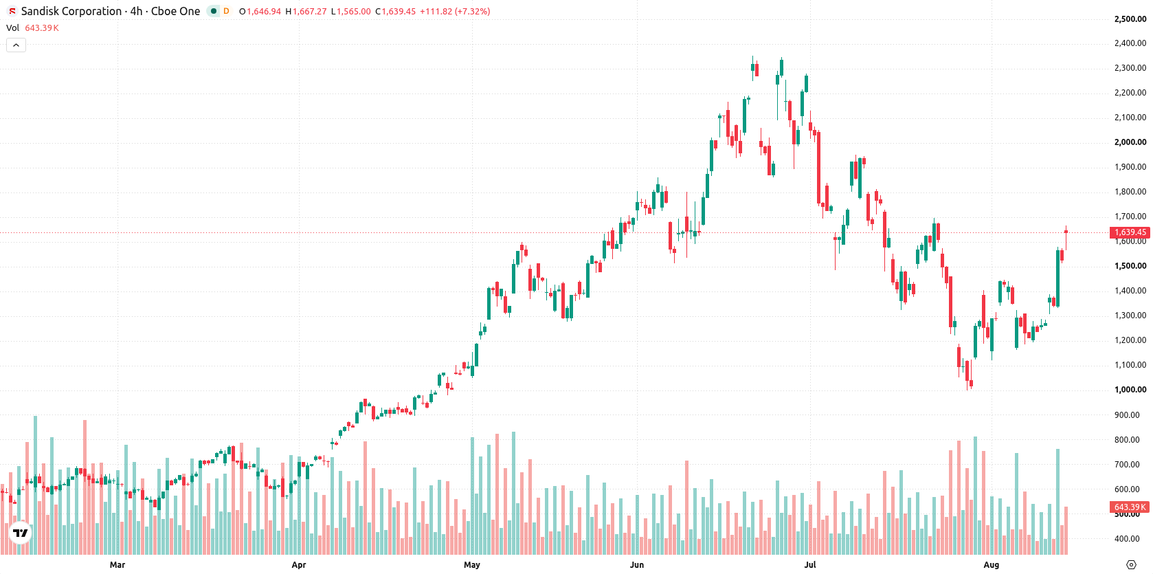 SanDisk Corporation asset chart