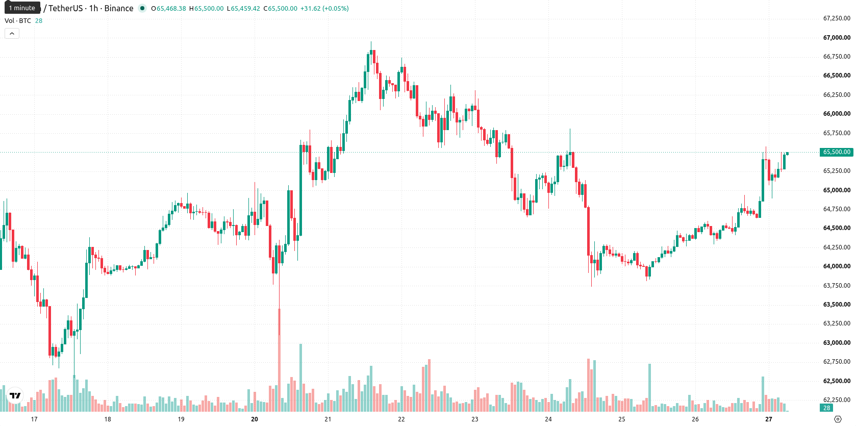 Bitcoin asset chart