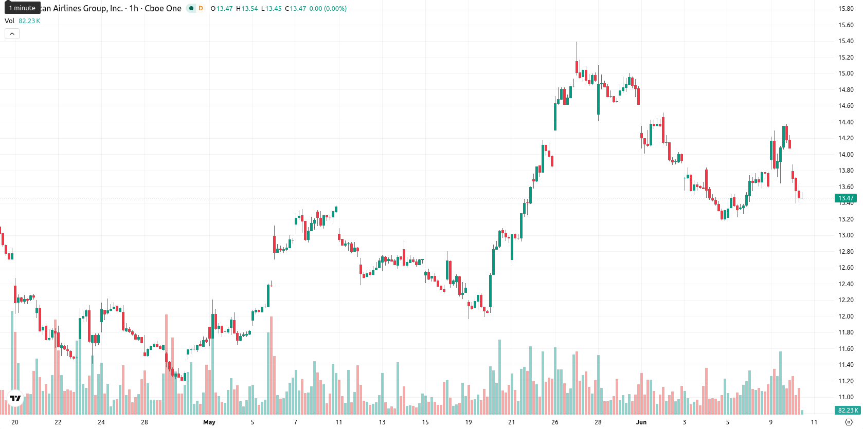 American Airlines Group Inc. asset chart