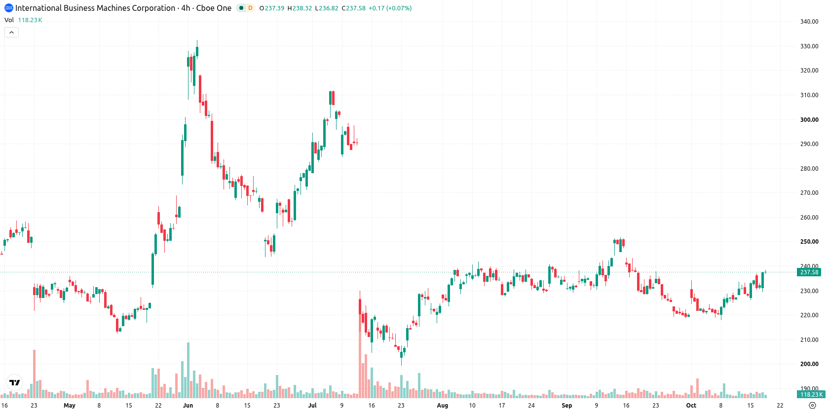 IBM asset chart