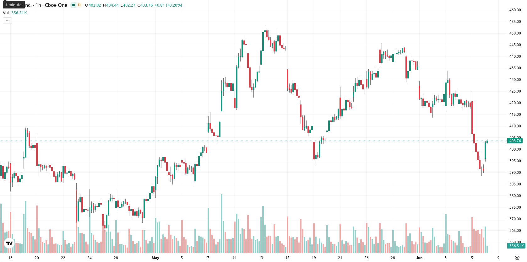Tesla Inc. asset chart