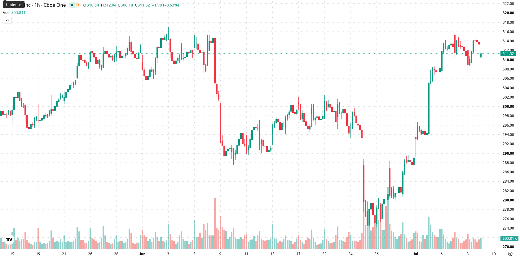 Apple Inc. asset chart