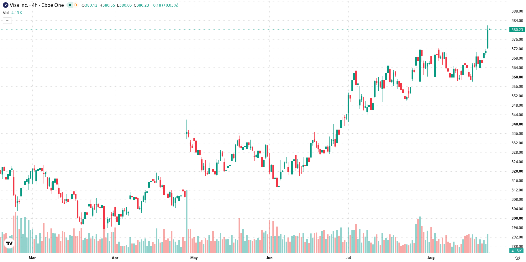 Visa Inc. asset chart
