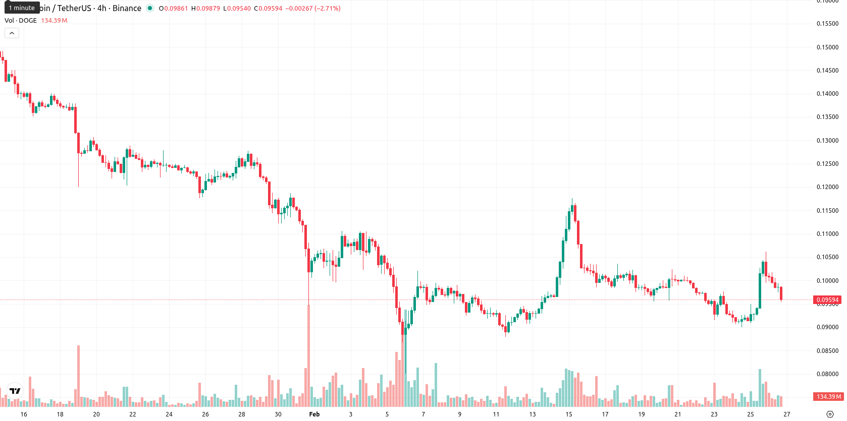 Dogecoin asset chart