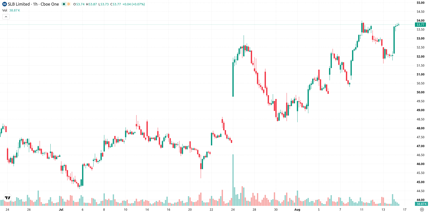 Schlumberger asset chart