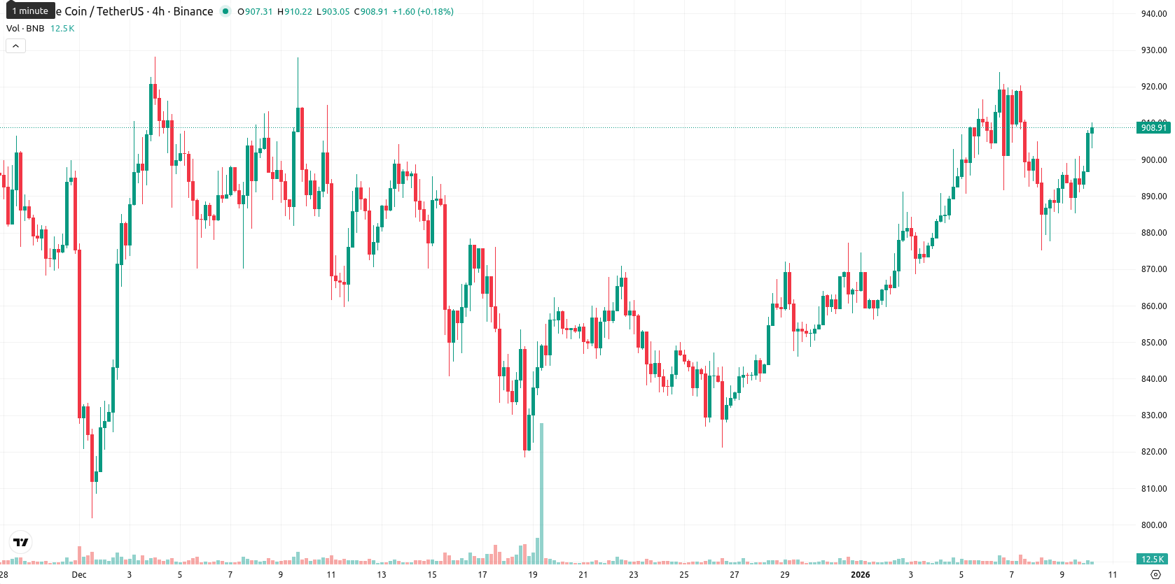 Binance Coin asset chart