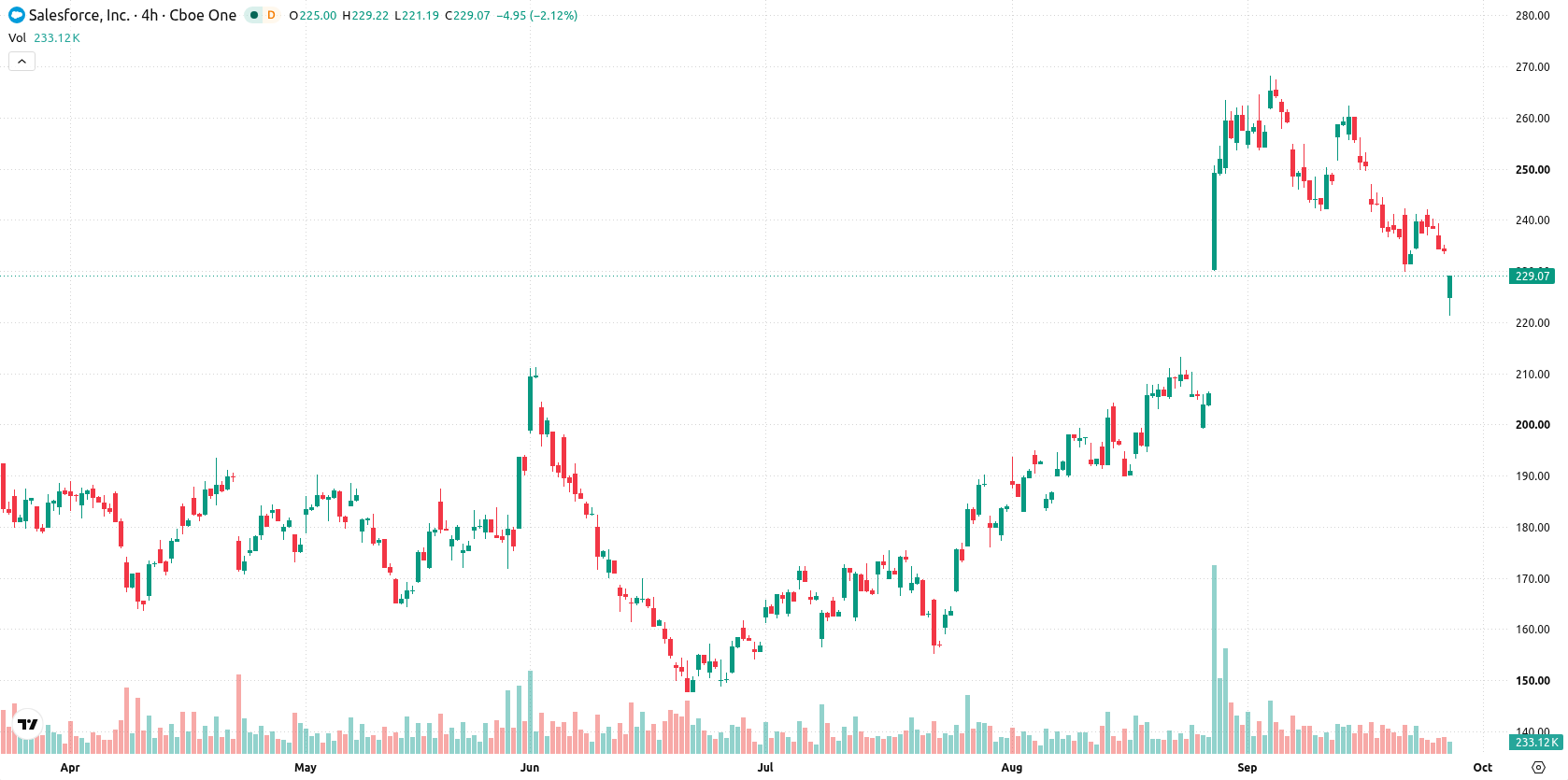 Salesforce, Inc. asset chart